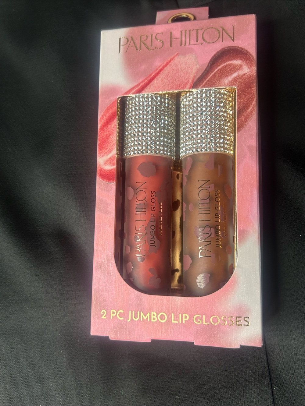 Paris Hilton Jumbo Lip Gloss Duo โ Rose Pink & Nude